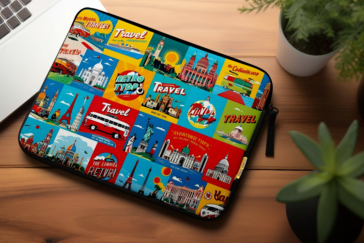 Orka Travel Digital Printed Laptop Sleeve/Laptop case (D33)